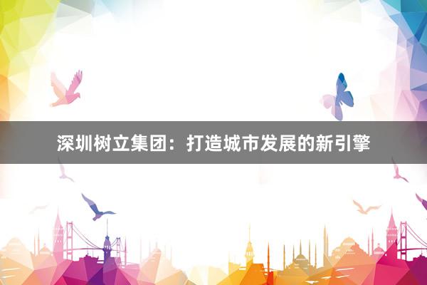 深圳树立集团：打造城市发展的新引擎