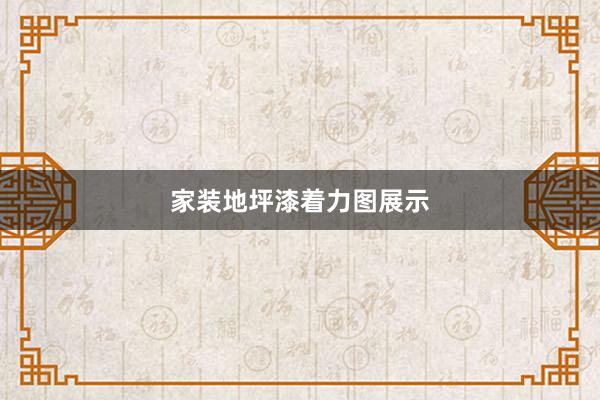家装地坪漆着力图展示