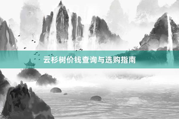 云杉树价钱查询与选购指南